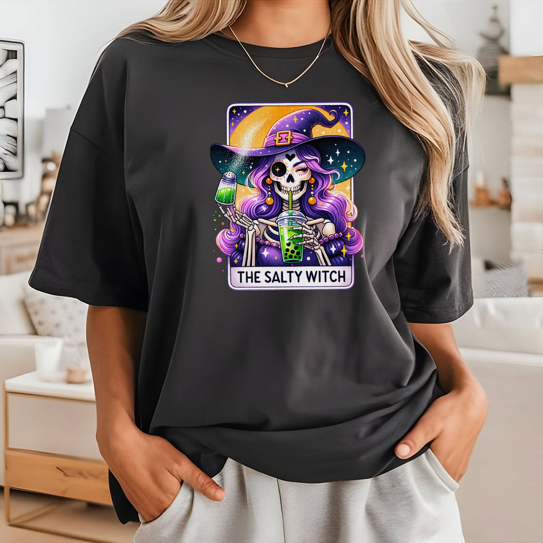Salty Witch Iron on Fabric Heat Transfer DTF-254