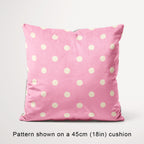 Polka Dot 1in Cream and Light Pink Fabric