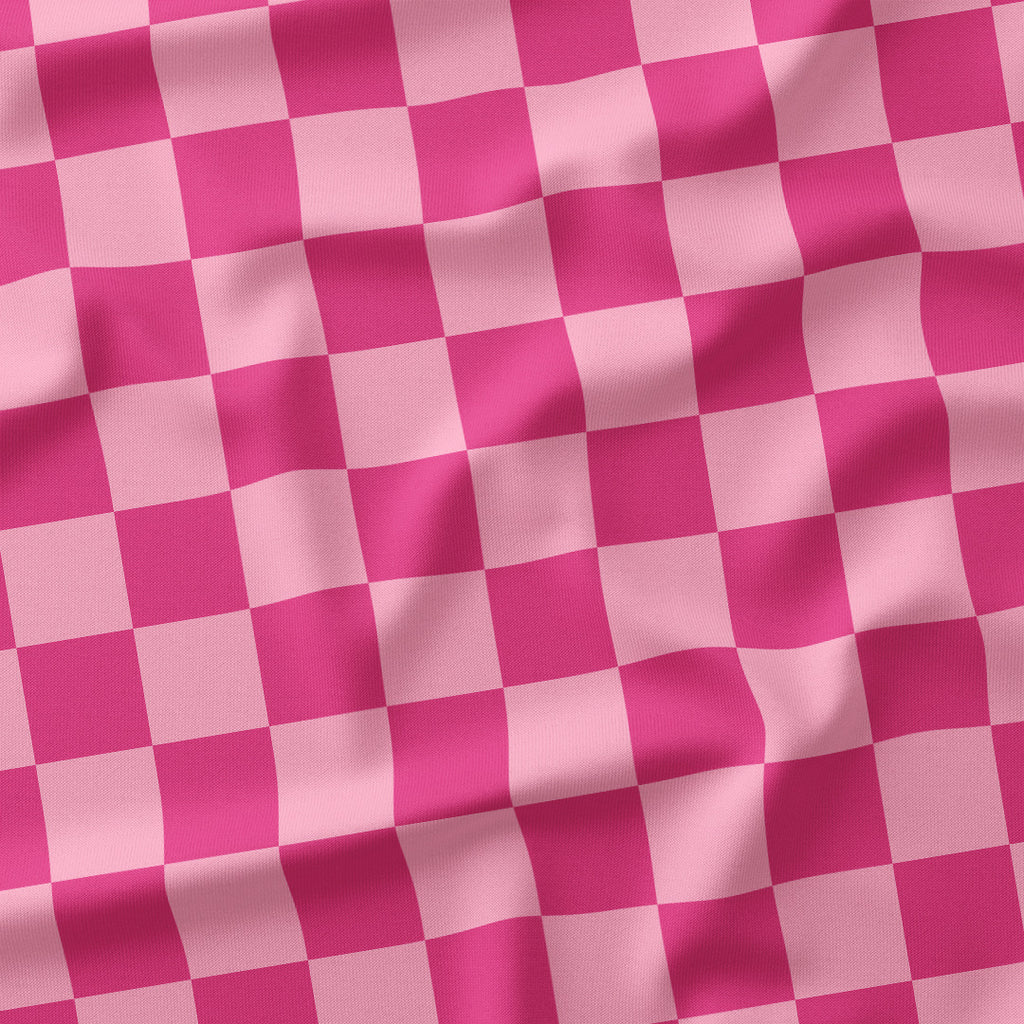 Check 2in Pink Fabric
