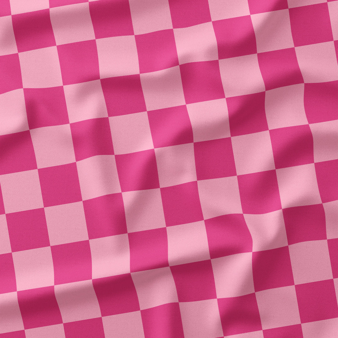 Check 2in Pink Fabric