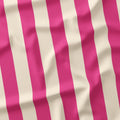 Stripe 2in Dark Pink and Cream Fabric