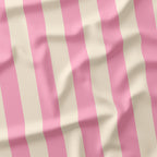 Stripe 2in Light Pink and Cream Fabric