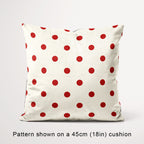 Polka Dot 1in Rust and Cream Fabric