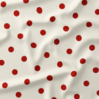 Polka Dot 1in Rust and Cream Fabric
