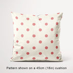 Polka Dot 1in Salmon and Cream Fabric