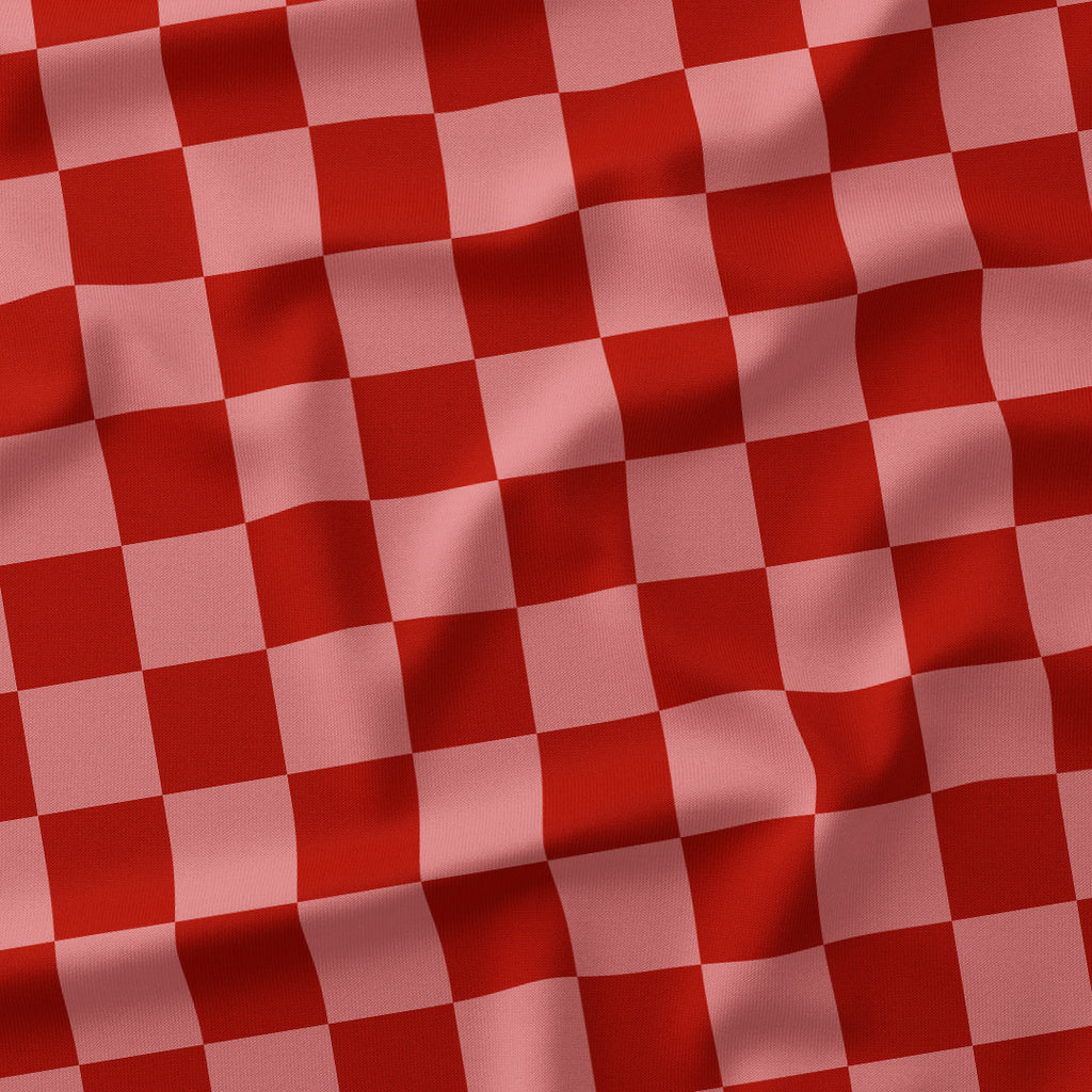 Check 2in Salmon and Rust Fabric