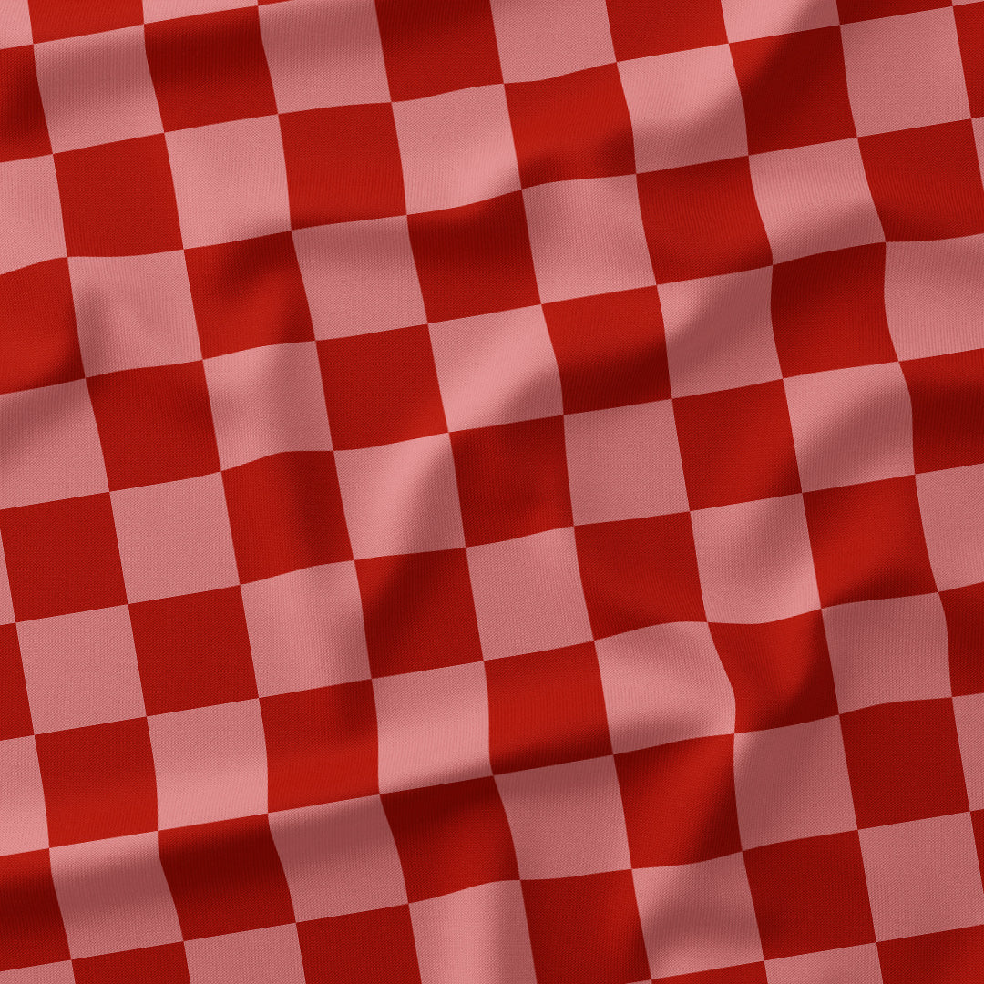 Check 2in Salmon and Rust Fabric