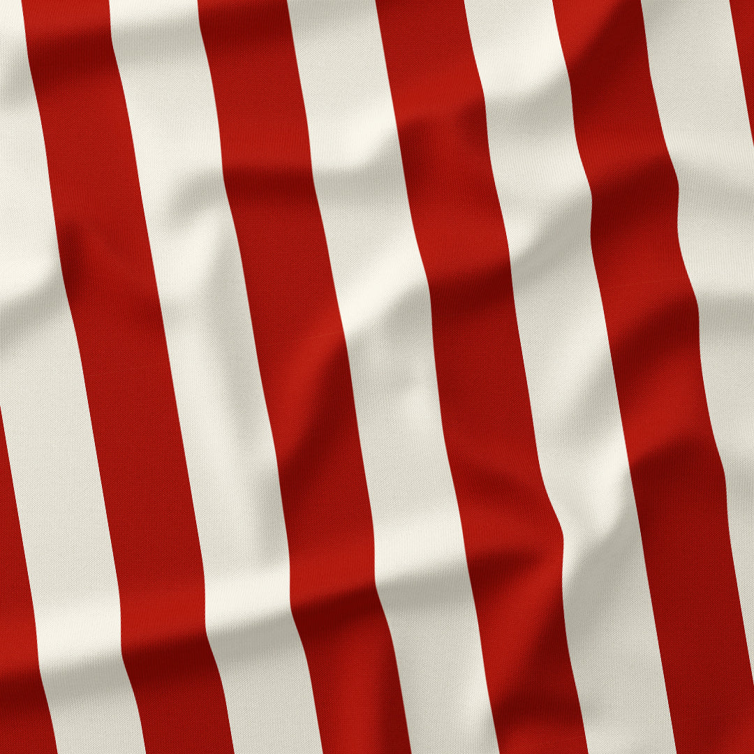 Stripe 2in Rust and Cream Fabric