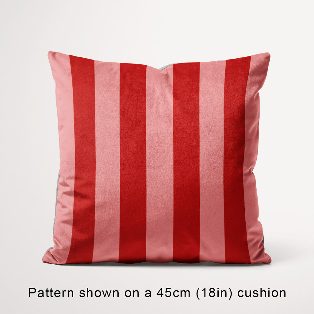 Stripe 2in Salmon and Rust Fabric
