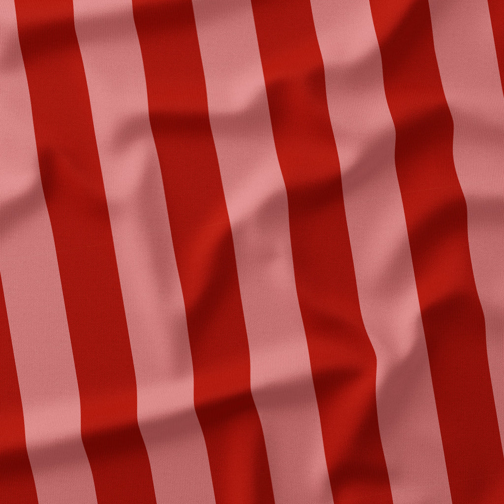Stripe 2in Salmon and Rust Fabric