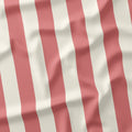 Stripe 2in Salmon and Cream Fabric