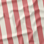 Stripe 2in Salmon and Cream Fabric