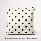 Polka Dot 1in Black and Cream Fabric