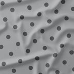 Polka Dot 1in Light Grey Fabric