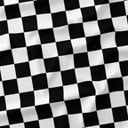 Check 2in Black and White Fabric