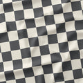 Check 2in Dark Grey and Cream Fabric