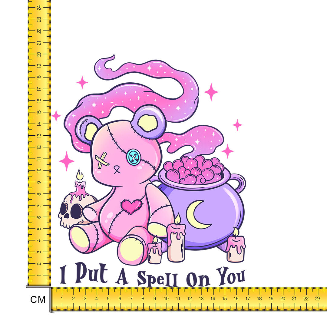I Put A Spell On You Iron on Fabric Heat Transfer DTF-258