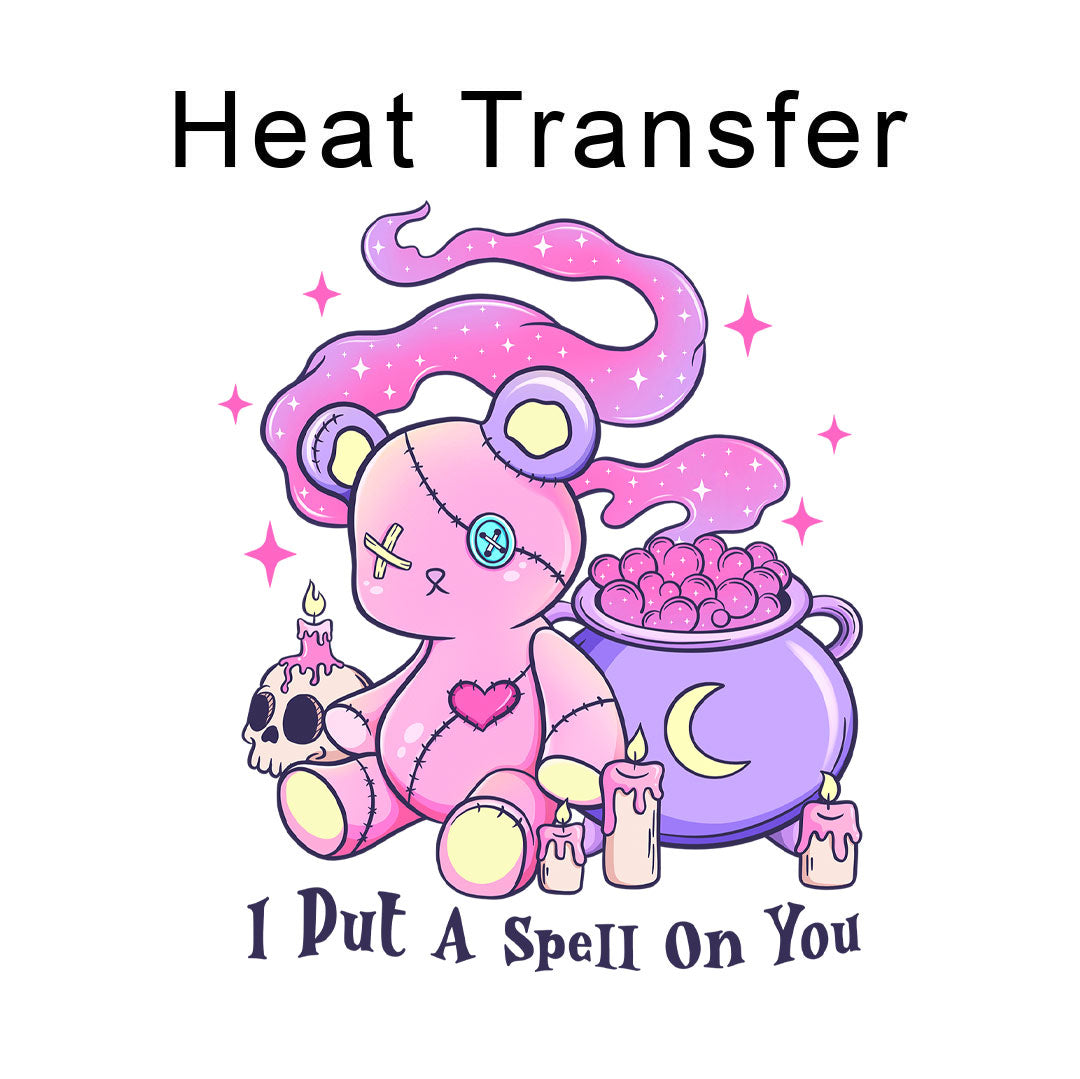I Put A Spell On You Iron on Fabric Heat Transfer DTF-258