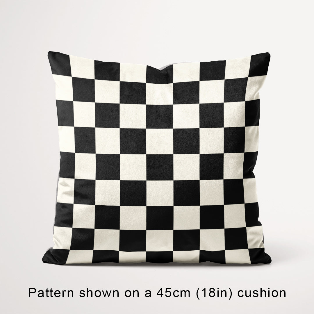 Check 2in Black and Cream Fabric