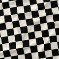 Check 2in Black and Cream Fabric