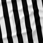 Stripe 2in Black and White Fabric