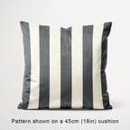 Stripe 2in Dark Grey and Cream Fabric