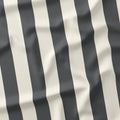Stripe 2in Dark Grey and Cream Fabric