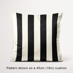 Stripe 2in Black and Cream Fabric