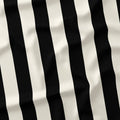 Stripe 2in Black and Cream Fabric