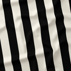 Stripe 2in Black and Cream Fabric