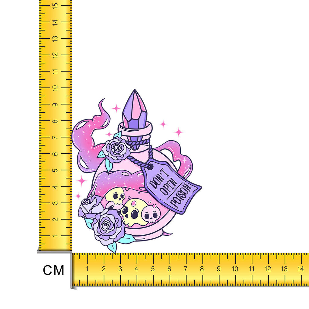 Poison Bottle Iron on Fabric Heat Transfer DTF-259