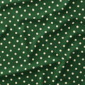 Polka Dot Cream and Dark Green fabric