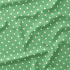 Polka Dot Cream and Mint fabric