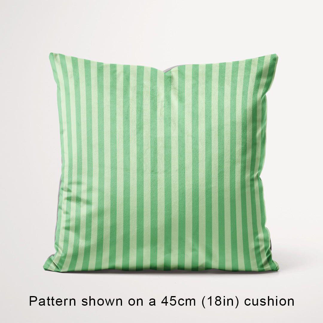 Stripe Mint fabric, 45cm view