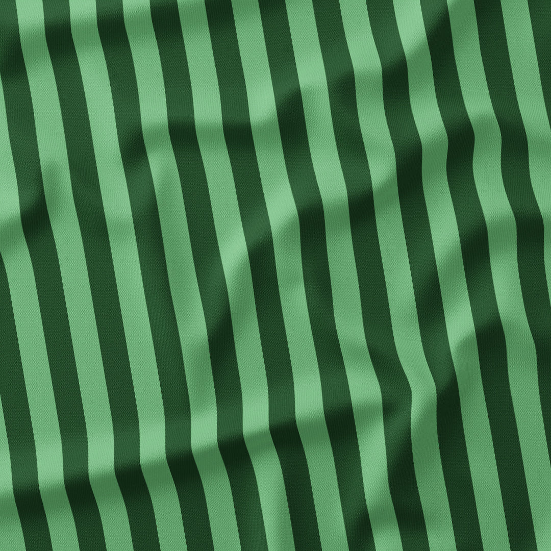 Stripe Mint and Dark Green fabric