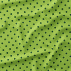 Polka Dot Dark Green and Lime fabric