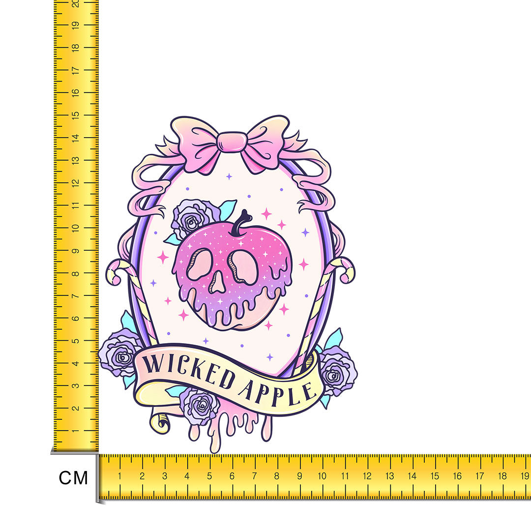 Wicked Apple Iron on Fabric Heat Transfer DTF-262