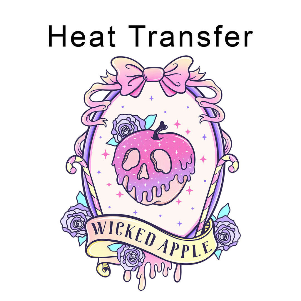 Wicked Apple Iron on Fabric Heat Transfer DTF-262