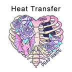 Pastel Dead Inside Iron on Fabric Heat Transfer DTF-263