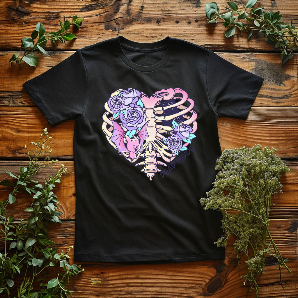 Pastel Dead Inside Iron on Fabric Heat Transfer DTF-263
