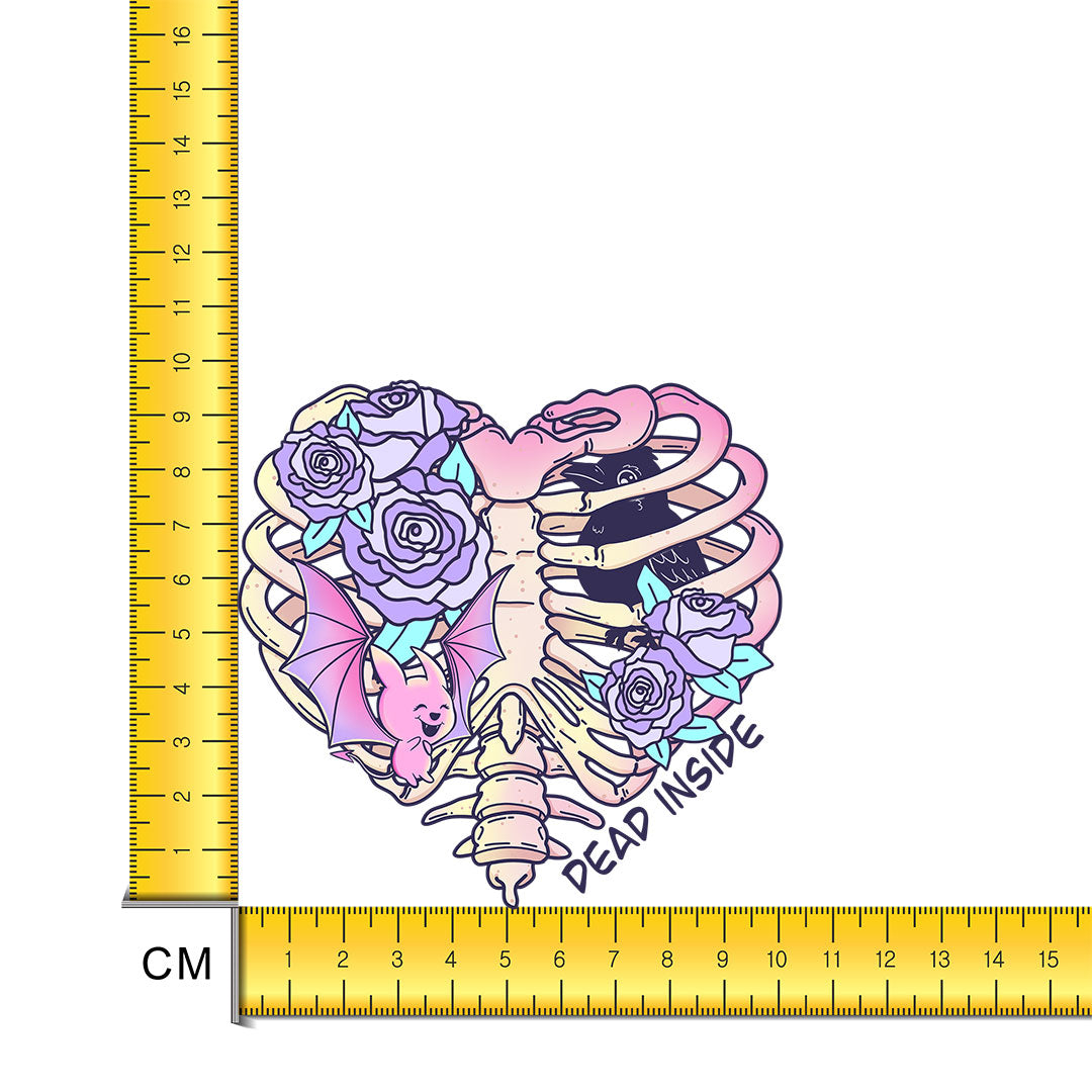 Pastel Dead Inside Iron on Fabric Heat Transfer DTF-263