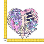 Pastel Dead Inside Iron on Fabric Heat Transfer DTF-263