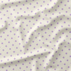Polka Dot Lilac and Cream fabric