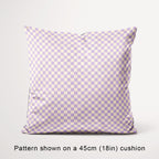 Check Lilac and Cream fabric, 45cm view