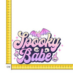 Spooky Babe Iron on Fabric Heat Transfer DTF-265
