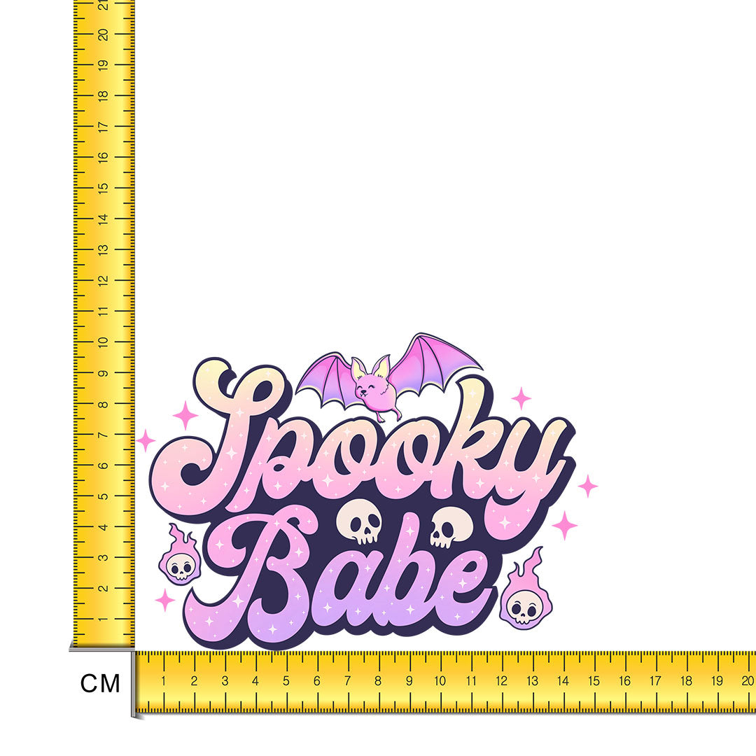 Spooky Babe Iron on Fabric Heat Transfer DTF-265