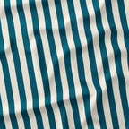 Stripe Teal and Cream fabric