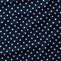 Polka Dot Cream and Navy fabric