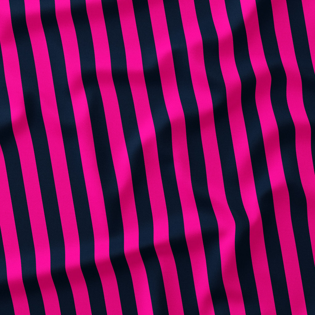 Stripe Navy and Pink fabric