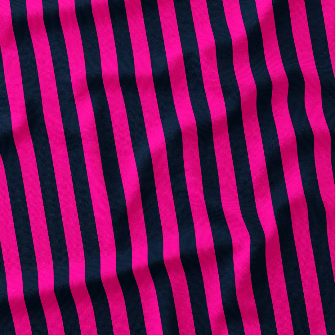 Stripe Navy and Pink fabric